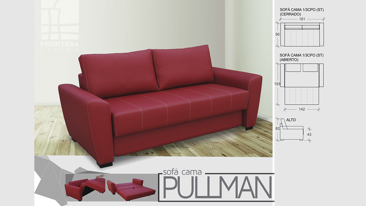 Sofá Cama PULLMAN de 3 Cuerpos
